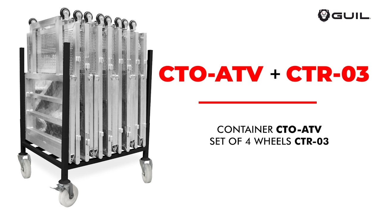 Container for GUIL Crowd Barriers | Stackable & Removable design